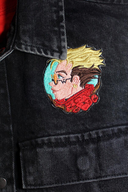 Vash the Stampede Floral Profile Patch