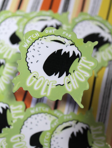 Golf Ghost Sticker